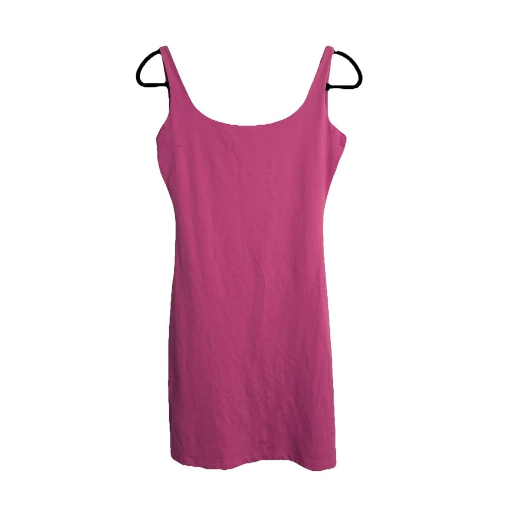 Susana Monaco Women's Pink Tank Shift Dress Sz M Bodycon Mini Romantic Chic